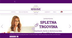 Desktop Screenshot of kozmetikakahne.com